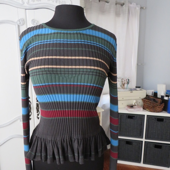 Long sleeve multicolor striped shirt - Picture 2 of 3